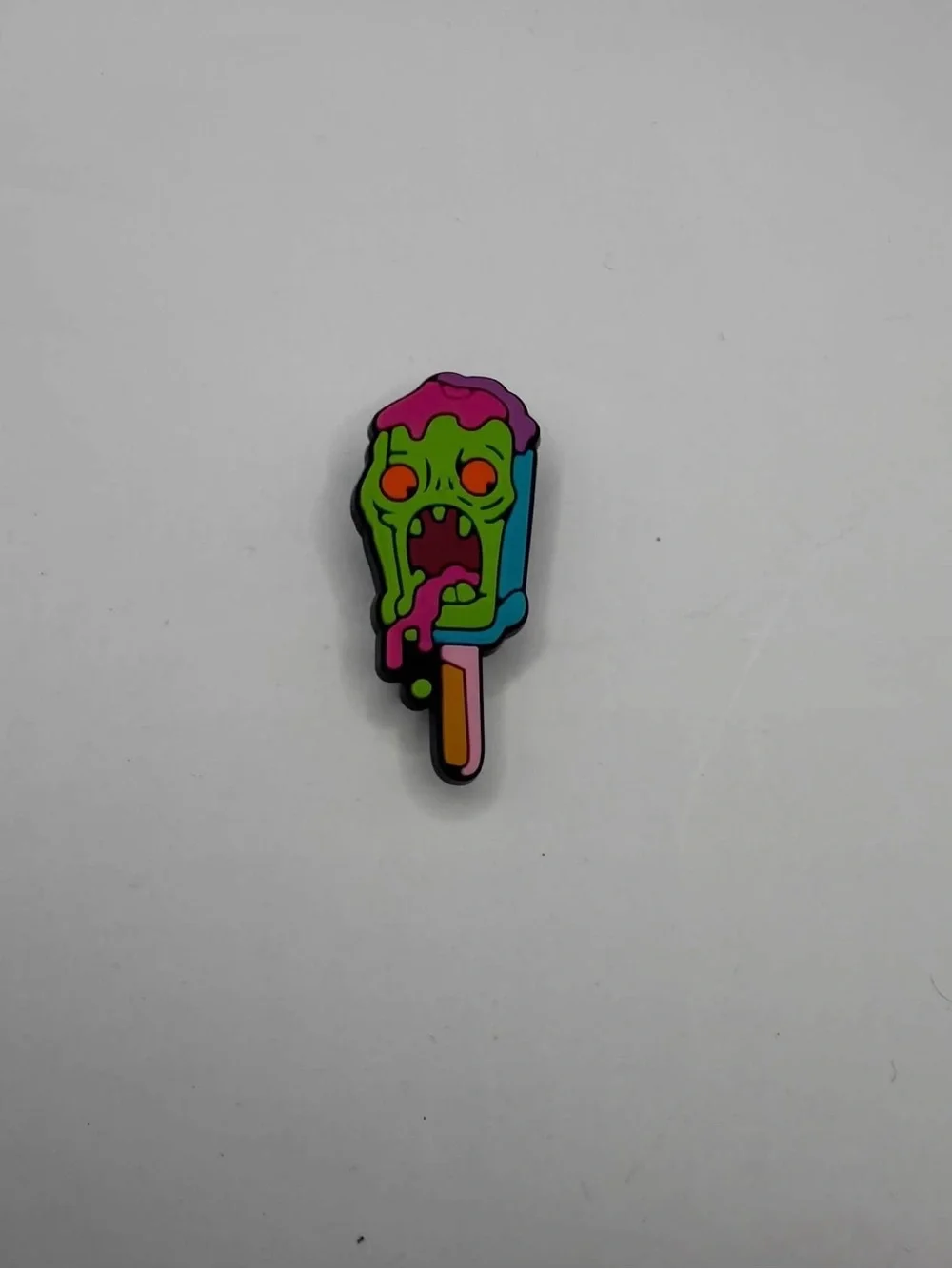 Creepy Cute Zombie Popsicle Croc Shoe Charm Neon Horror